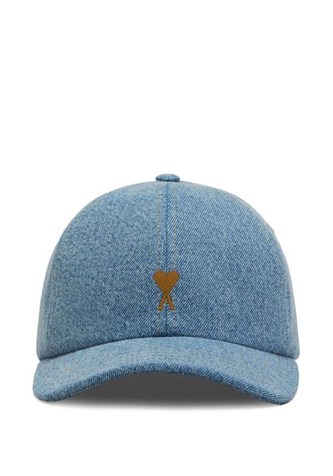 adc denim cap unisex blue AMI PARIS | UCP264.DE0046480